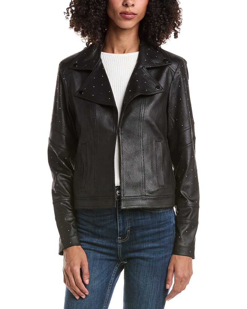 Joseph Ribkoff Joseph Ribkoff Vegan Leather Sapphire Jacket