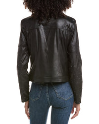 Joseph Ribkoff Joseph Ribkoff Vegan Leather Sapphire Jacket