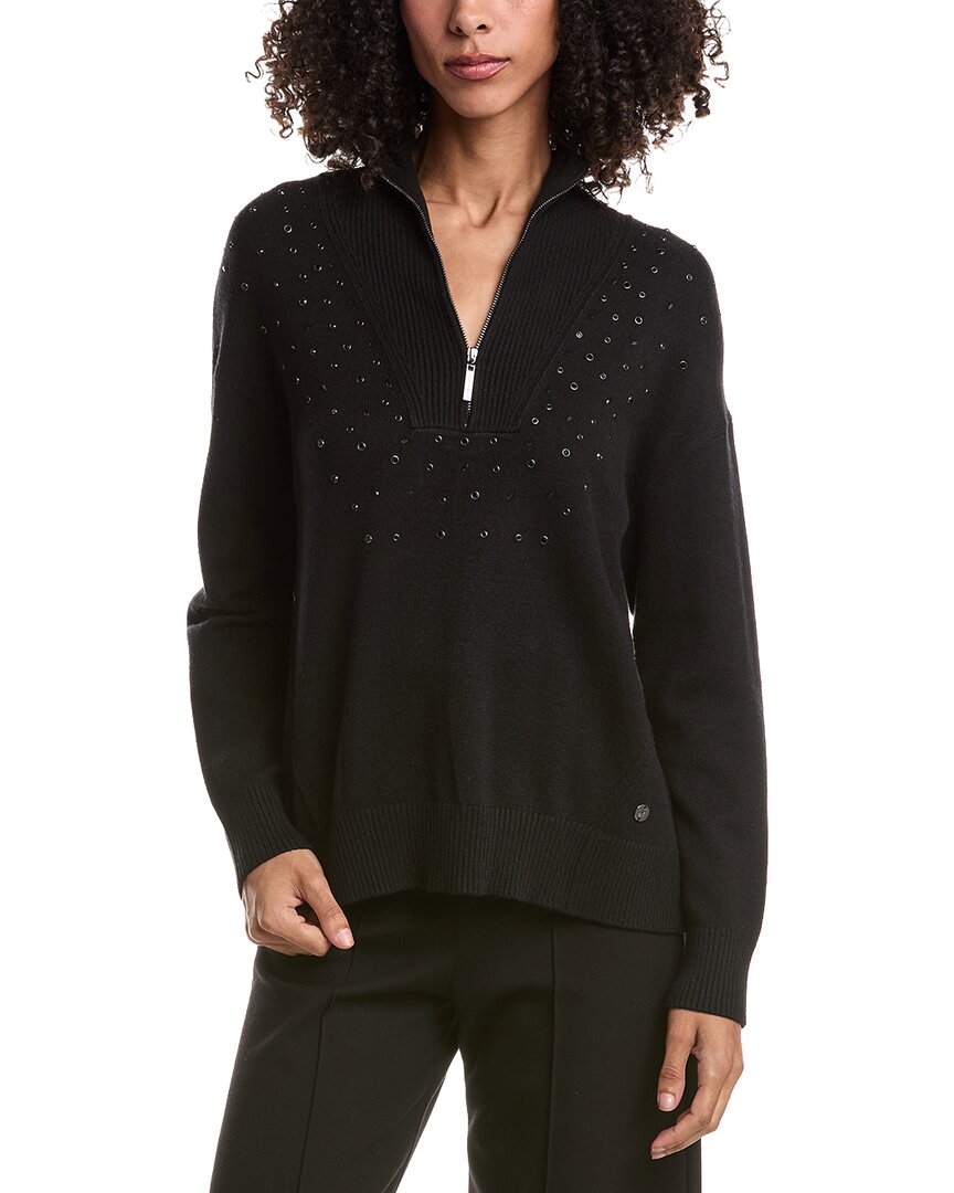 Joseph Ribkoff Joseph Ribkoff 1/2-Zip Embellished Pullover