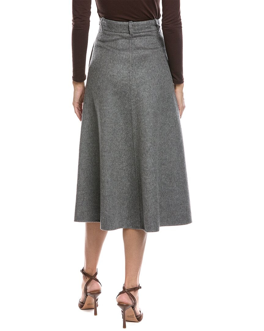 Brunello Cucinelli Wool Midi Skirt