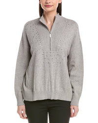 Joseph Ribkoff 1/2-Zip Funnel Neck Sweater