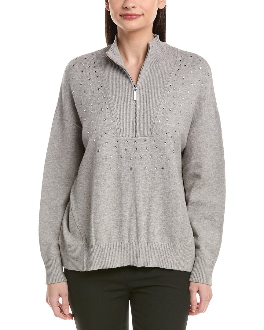 Joseph Ribkoff 1/2-Zip Funnel Neck Sweater