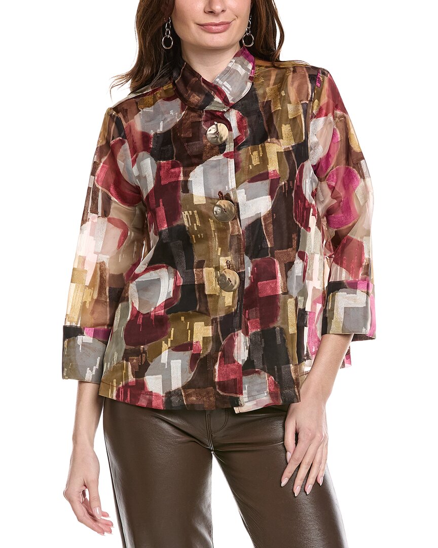 Joseph Ribkoff Printed Sheer Jacket