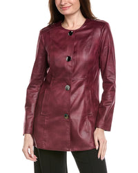 Joseph Ribkoff Vegan Leather Jacket