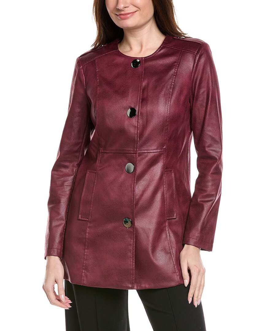 Joseph Ribkoff Vegan Leather Jacket