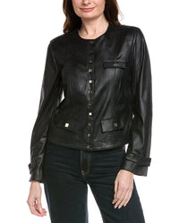 Joseph Ribkoff Vegan Leather Jacket