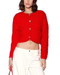 Walter Baker Claire Linen-Blend Cardigan