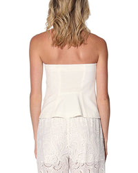 Walter Baker Bianca Linen-Blend Top