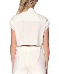 Walter Baker Bryce Linen-Blend Top