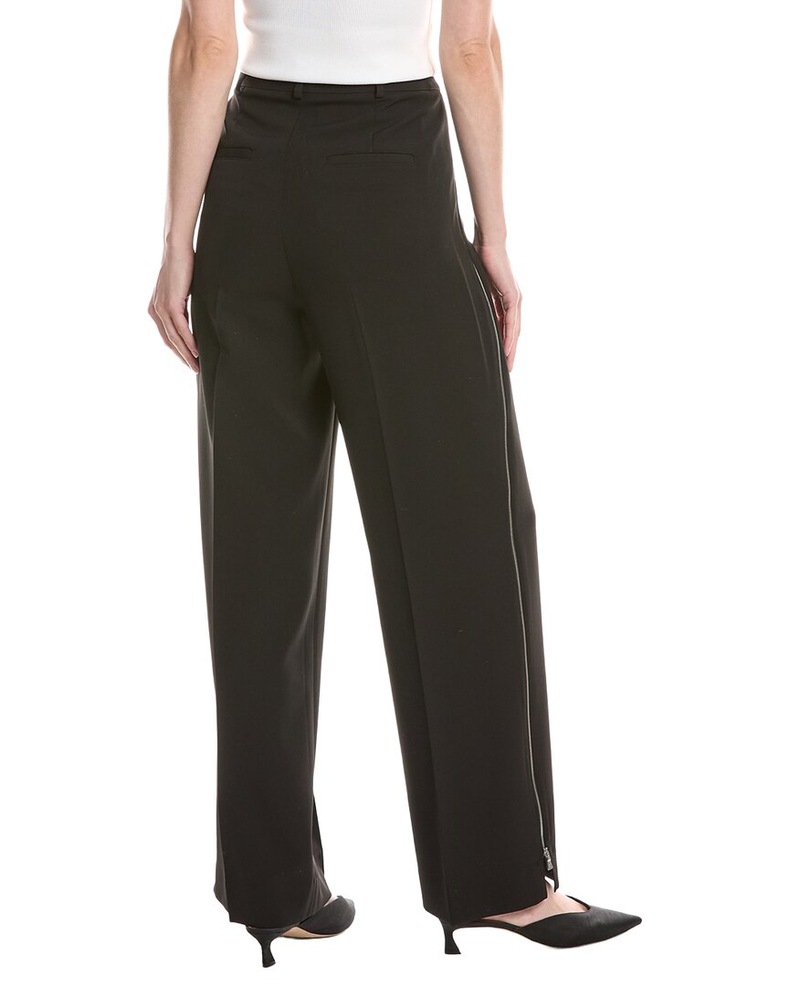 Kenneth Cole High Rise Zipper Pintuck Wide Leg Pant