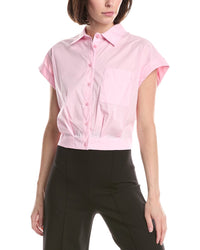 Kenneth Cole Drop Shoulder Solid Poplin Shirt