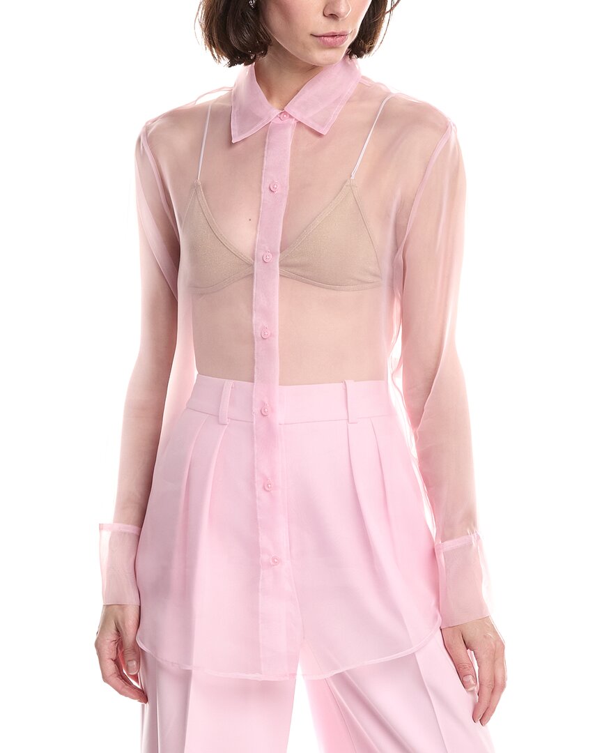 Kenneth Cole Sheer Organza Oversized Shirt