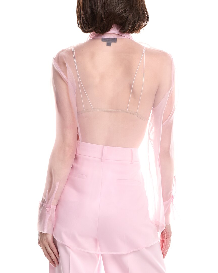 Kenneth Cole Sheer Organza Oversized Shirt
