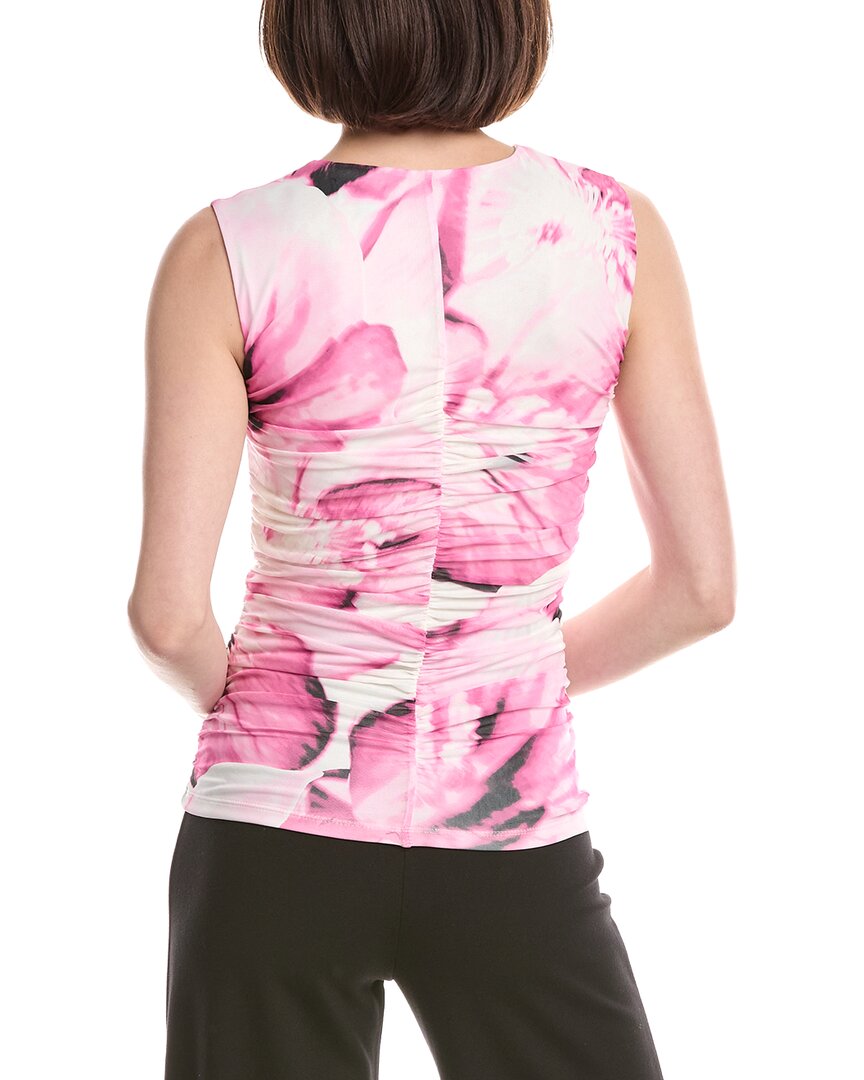 Kenneth Cole Floral Side Ruched Top