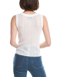 Kenneth Cole Variegated Rib Crop Blouse