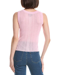 Kenneth Cole Variegated Rib Crop Blouse