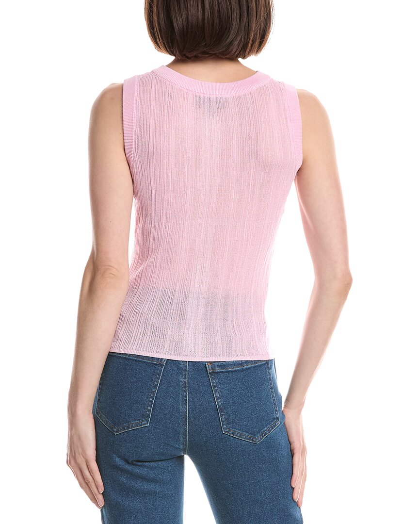 Kenneth Cole Variegated Rib Crop Blouse