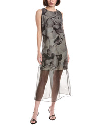 Kenneth Cole Mini Sheer Overlay Dress