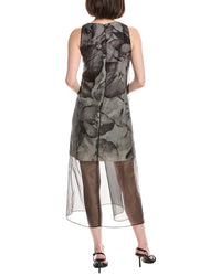 Kenneth Cole Mini Sheer Overlay Dress