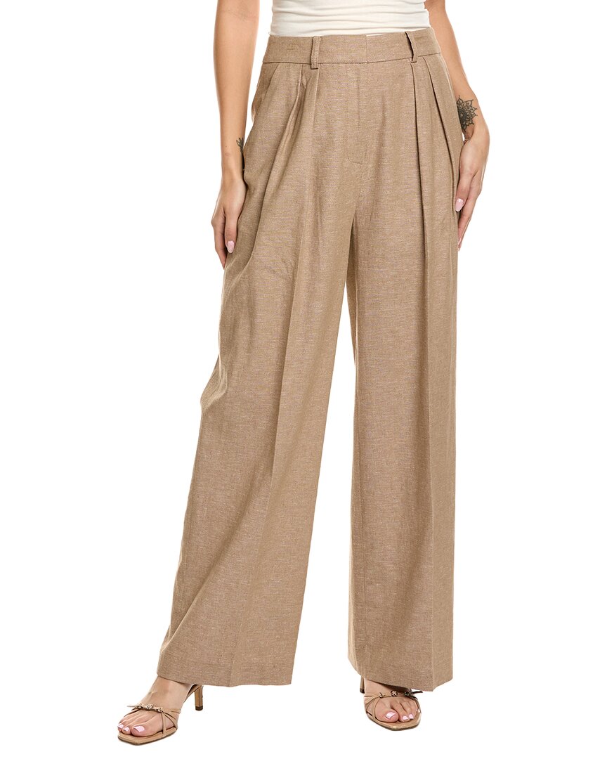Kenneth Cole Kenneth Cole High-Rise Linen-Blend Pant