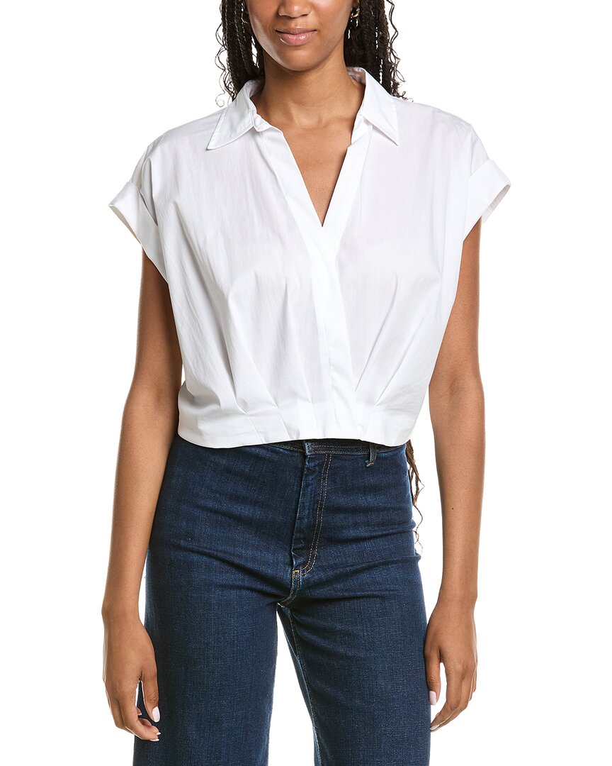 Kenneth Cole Kenneth Cole Pleat Cross Over Front Shirt