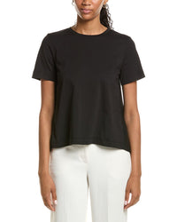Kenneth Cole Kenneth Cole High-Low Pleated Back T-Shirt