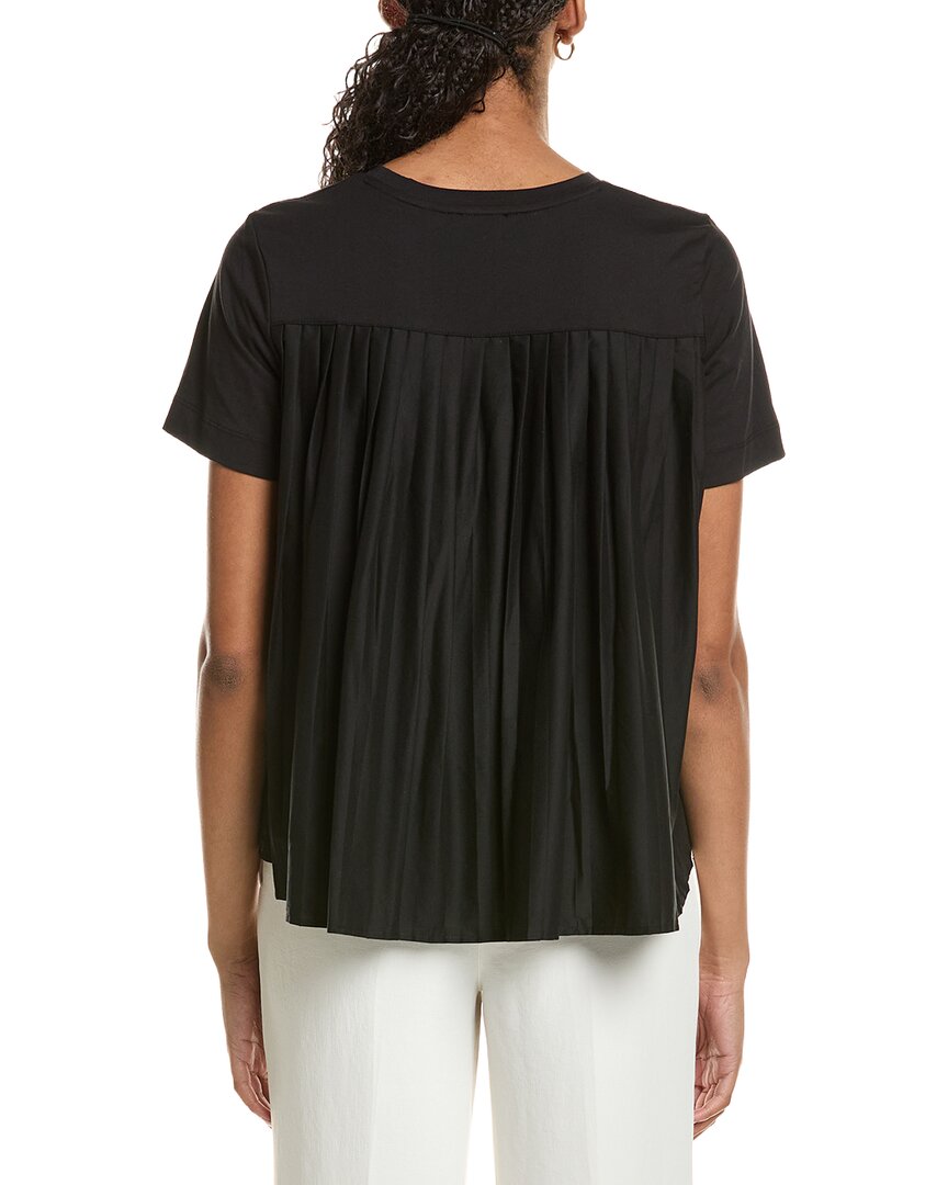 Kenneth Cole Kenneth Cole High-Low Pleated Back T-Shirt