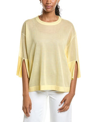 Kenneth Cole Kenneth Cole Semi Sheer Crewneck Top