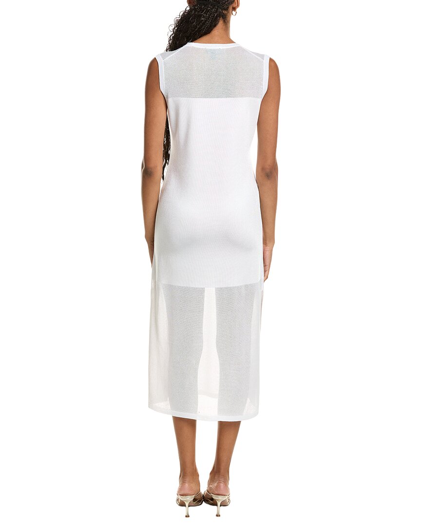 Kenneth Cole Semi Sheer Dress - White