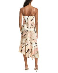 Kenneth Cole Kenneth Cole Asymmetric Hem Cowl Front Dress