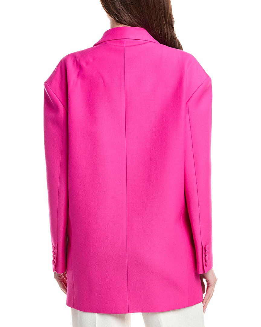 Valentino Wool & Silk-Blend Over Jacket