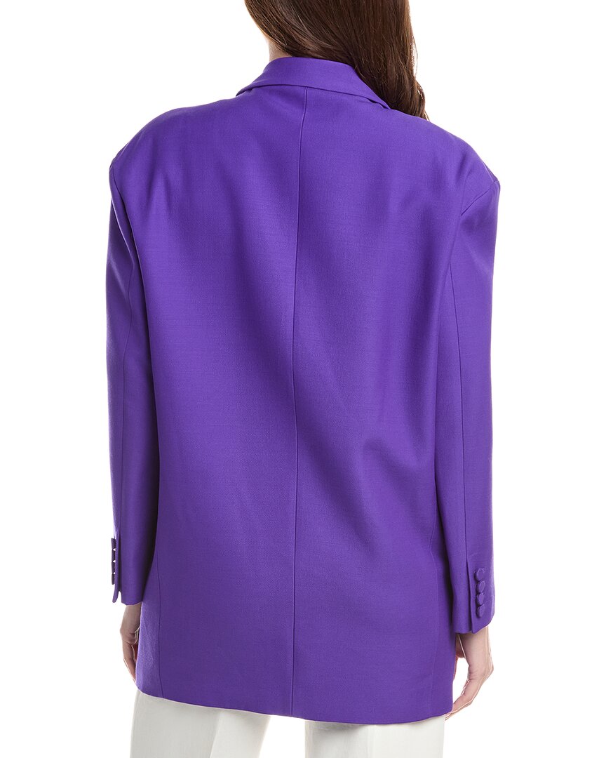Valentino Wool & Silk-Blend Over Jacket