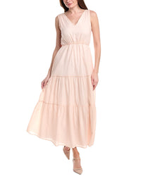 Peserico Tiered Tie Waist Midi Dress