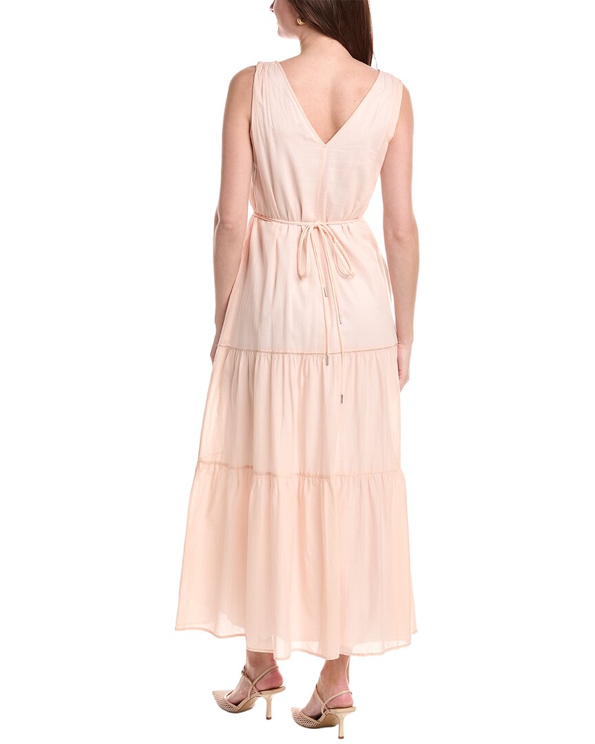 Peserico Tiered Tie Waist Midi Dress