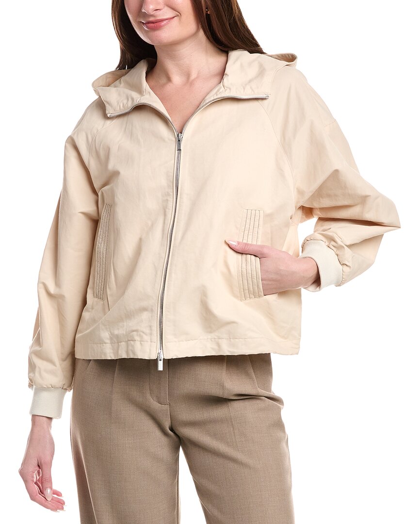 Peserico Linen-Blend Bomber Jacket