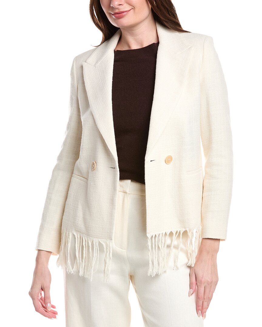 Peserico Tweed Fringe Jacket