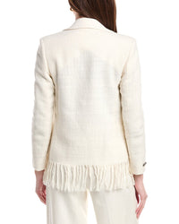 Peserico Tweed Fringe Jacket