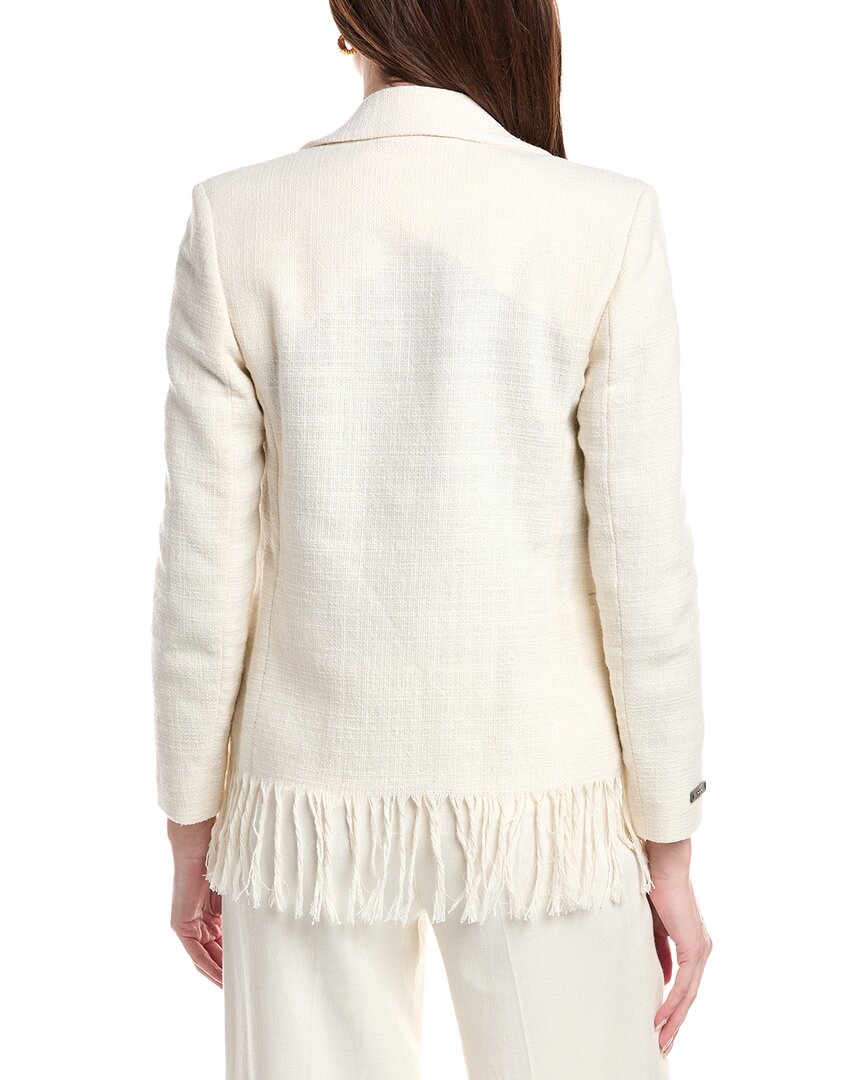 Peserico Tweed Fringe Jacket