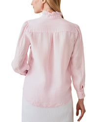 J.Mclaughlin Julian Stripe Linen Blouse