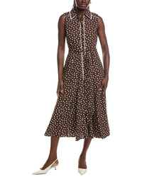 Anne Klein Anne Klein Midi Godet Shirtdress