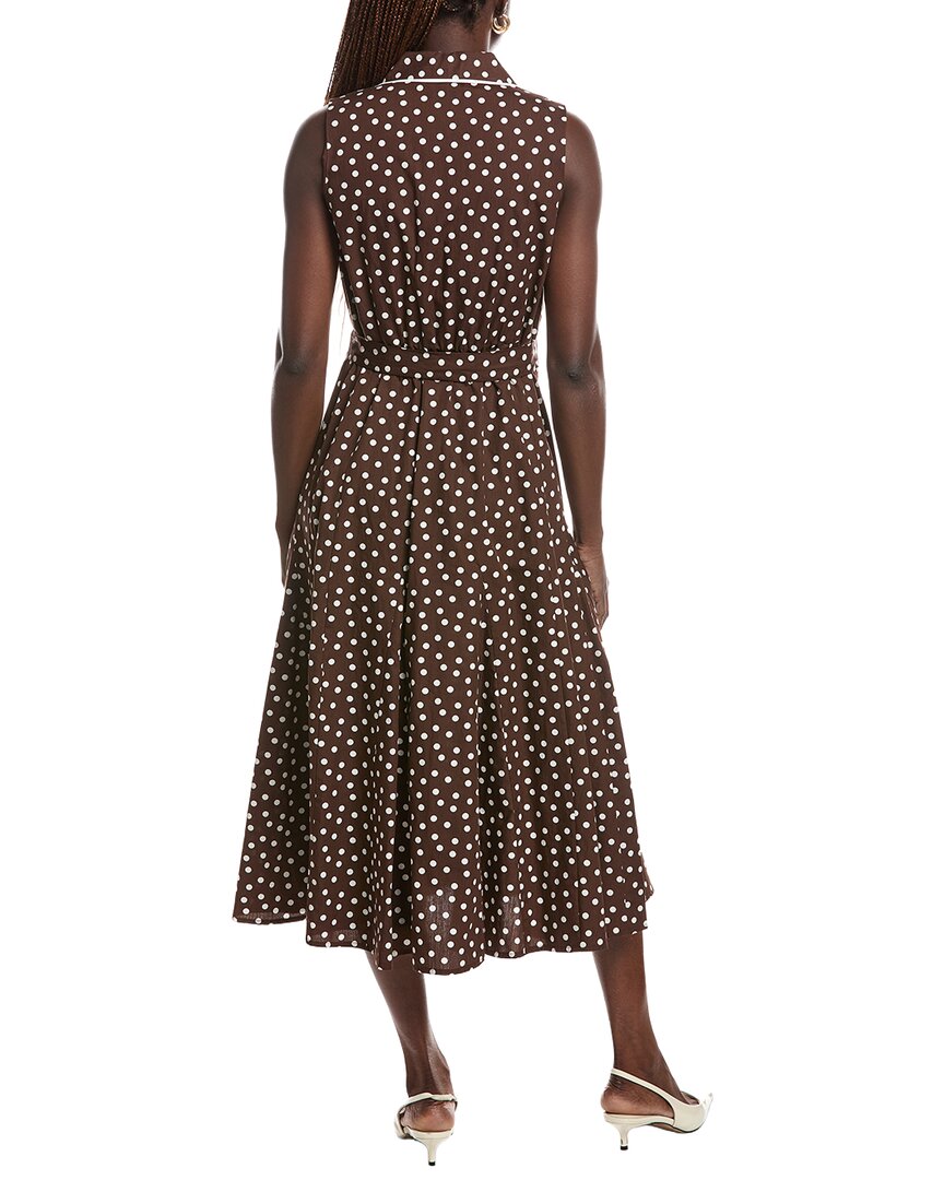Anne Klein Anne Klein Midi Godet Shirtdress