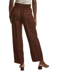 Anne Klein Anne Klein High Rise Linen-Blend Wide Leg Pant