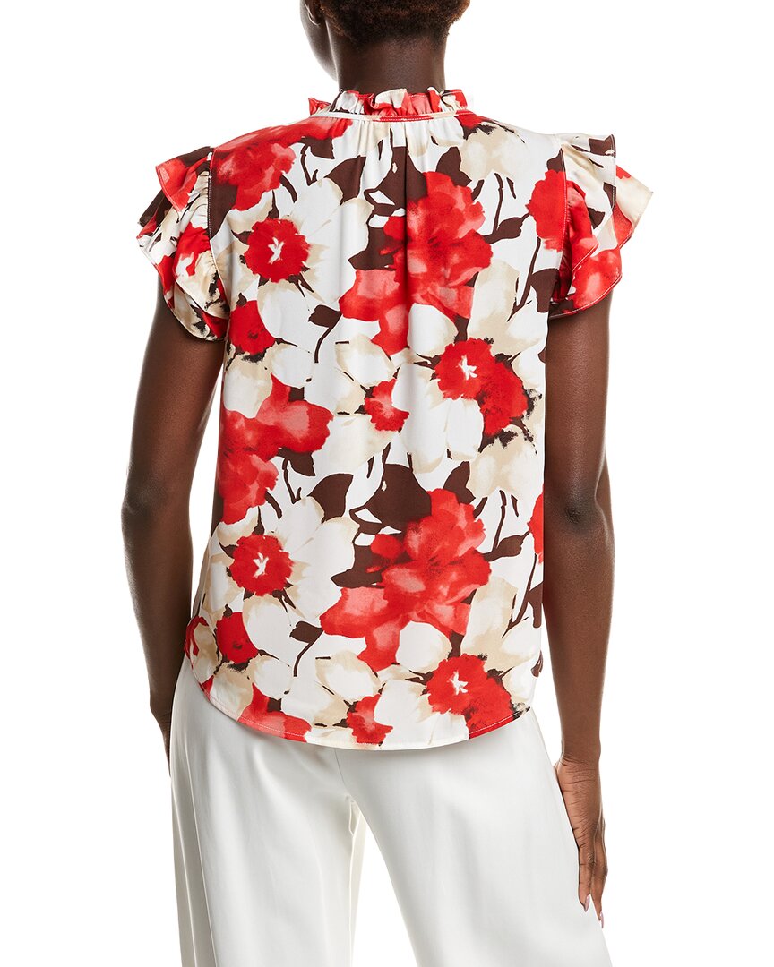 Anne Klein Anne Klein Ruffle Sleeve Tie Blouse
