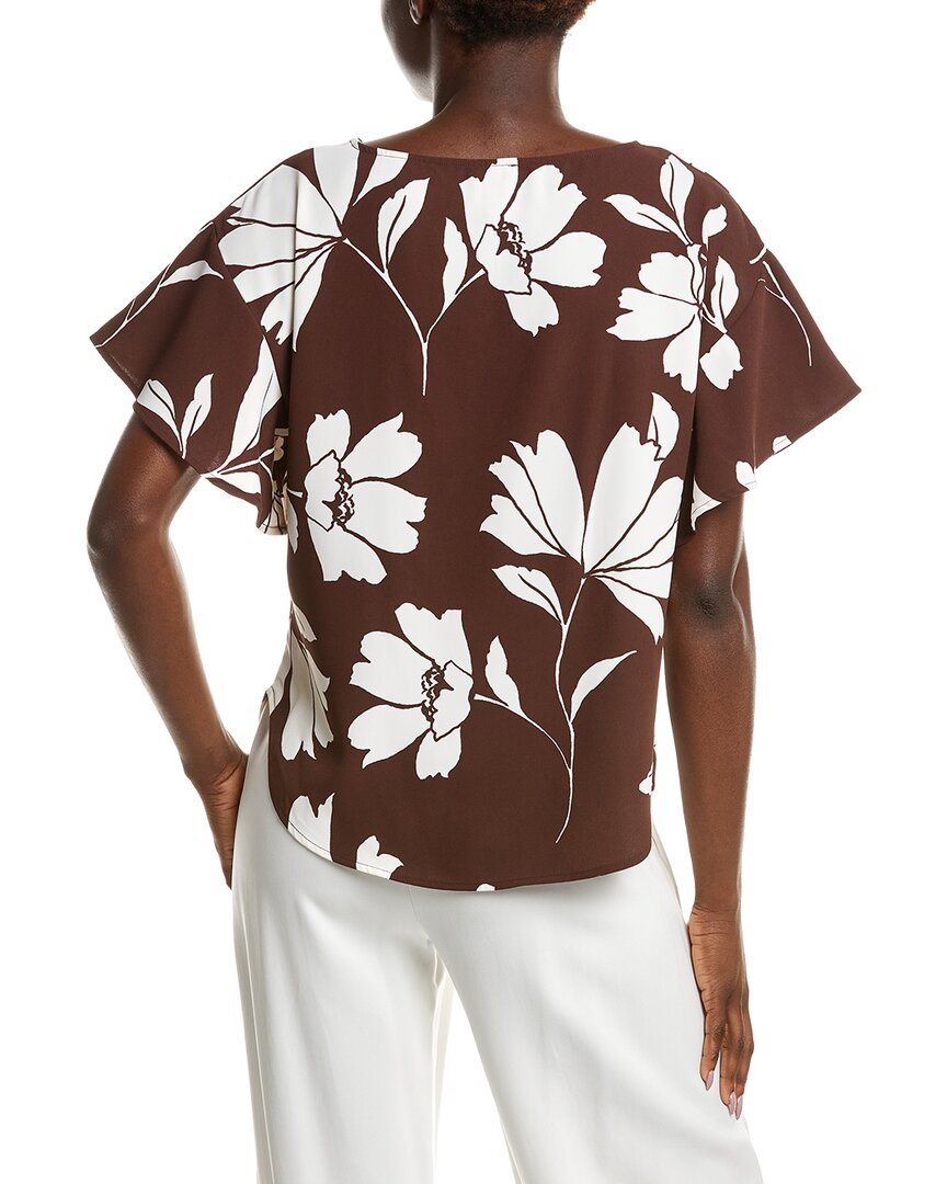 Anne Klein Anne Klein Flutter Sleeve Blouse