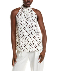 Anne Klein Anne Klein Shirred Neck Blouse
