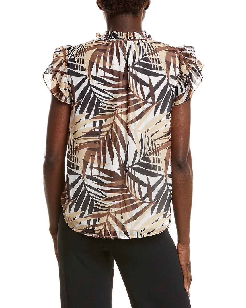 Anne Klein Anne Klein Ruffle Sleeve Tie Blouse