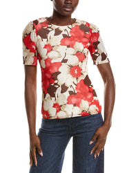 Anne Klein Anne Klein Printed Mesh Top