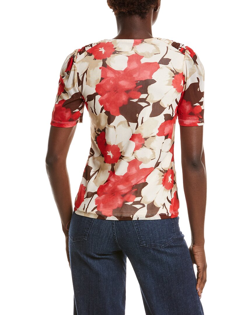 Anne Klein Anne Klein Printed Mesh Top