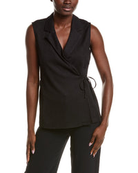 Anne Klein Anne Klein Notched Neck Wrap Top