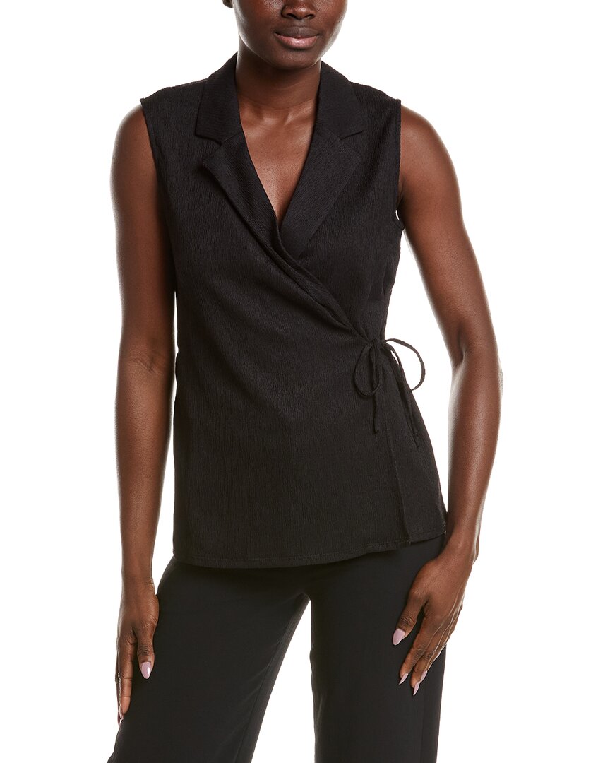 Anne Klein Anne Klein Notched Neck Wrap Top